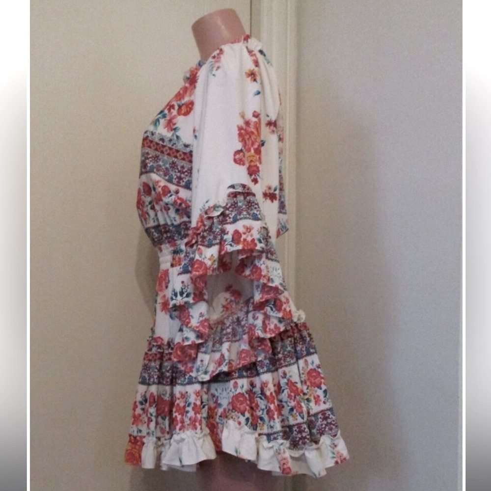 MISA Los Angeles Ximena Ruffled Floral Print Mini - Picture 5 of 11